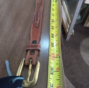 Vintage western leather belt